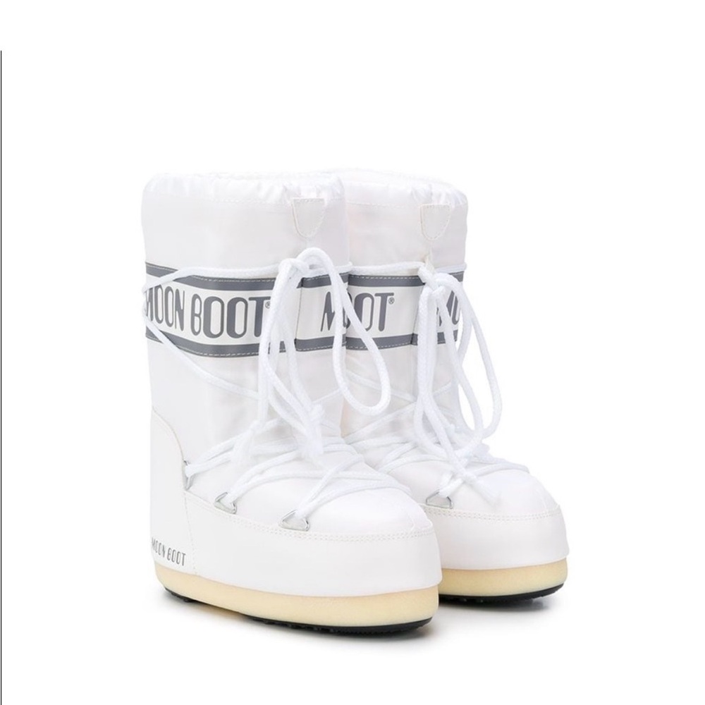 Moon Boot Kids White Snow Boots